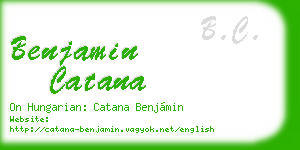 benjamin catana business card